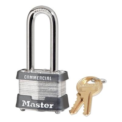 1-9/16 INCH LAMINATED STEEL PADLOCK; KEY